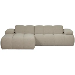 WOOOD Mojo Chaise Longue links bouclé beige melange